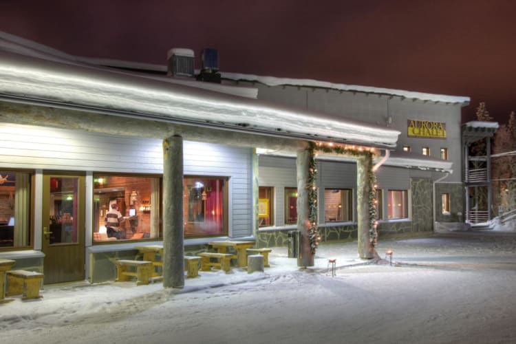Hotel exterior night